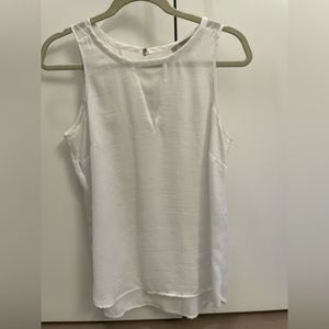 Banana Republic white blouse with sheer, size medium